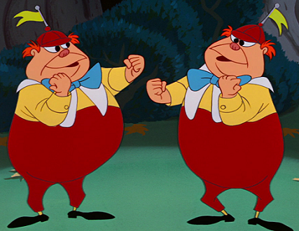 Tweedle Dee Y Tweedle Dum Galeria Imagenes De Alicia Alicia En El Pais De Las Maravillas Peliculas Viejas De Disney
