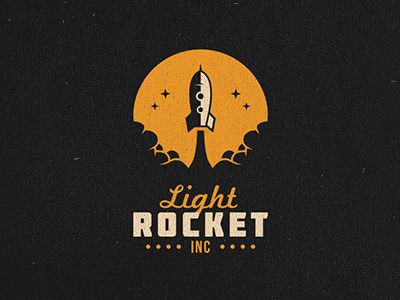 Light Rocket Inc Rockets Logo Logo Design Creative Logo Design