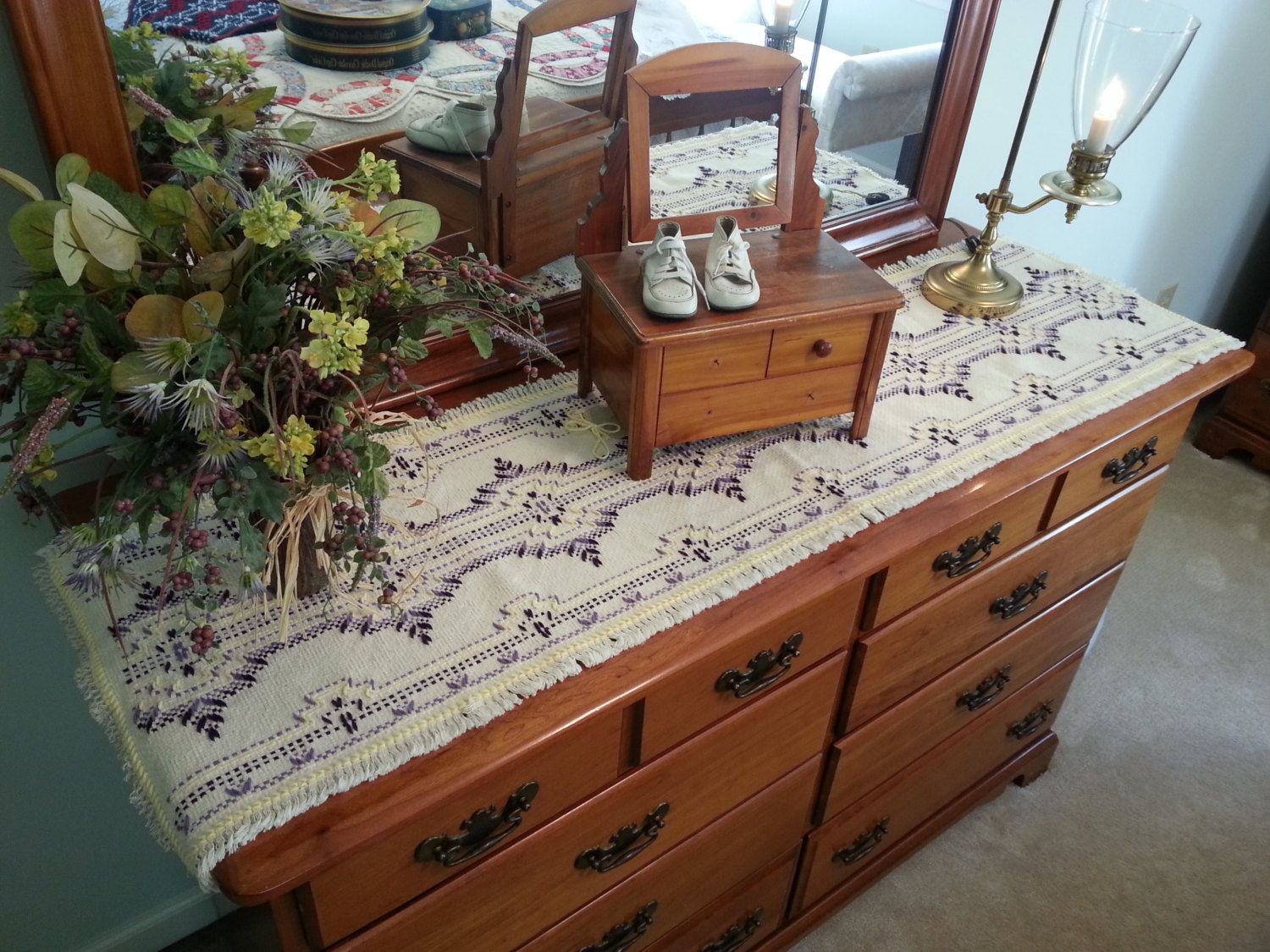 How To Make Dresser Runner From Patchwork Creatively Bedroom Dressers Easter Table Runners Storage Furniture Bedroom Dressers Easter Table Runners