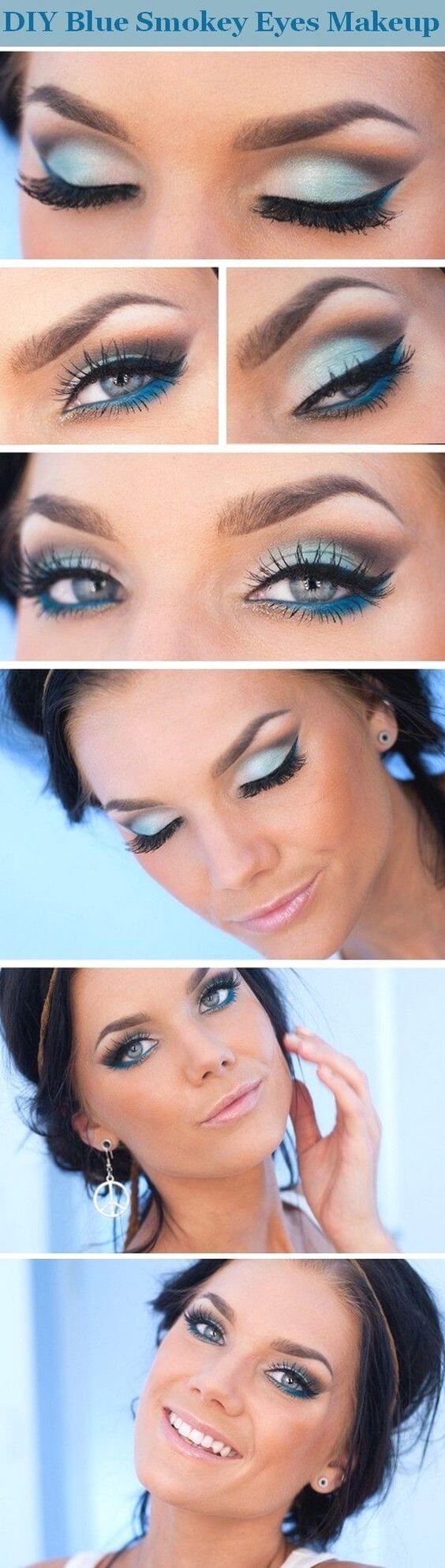 25 schöne blaue Augen Makeups, um Ihre Augen Pop machen