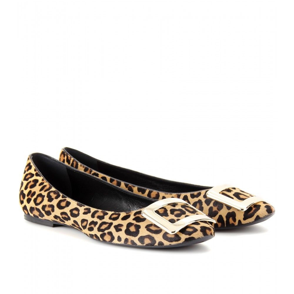 roger vivier leopard flats