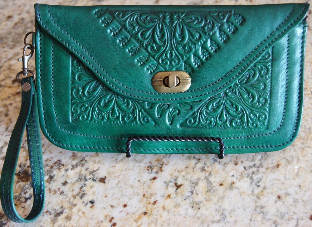 Green Moroccan Clutch Bag