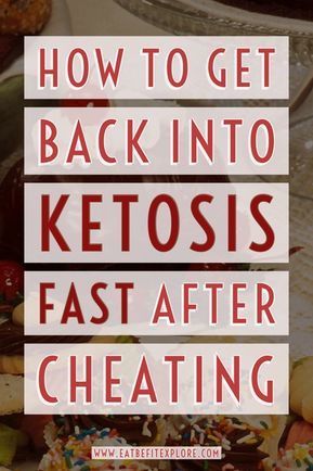 How to get back into Ketosis Fast after a Cheat Day #diet