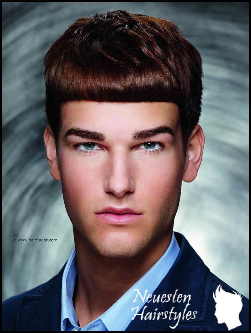 Frisur mit klaren Linien und geradem Pony für modische Männer Neuesten Hairstyles Frisur mit klaren Linien und geradem Pony für modische Männer Neuesten Hairstyles