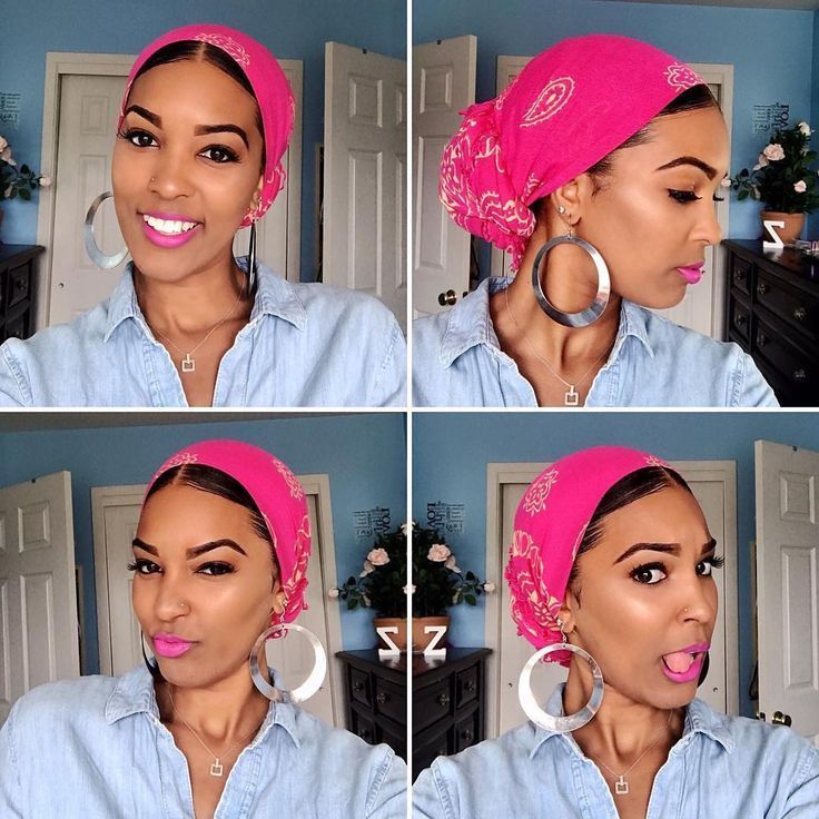 Turban Bandana Turbante Head Scarf Hair Wraps Hair Wrap Scarf Natural Hair Styles