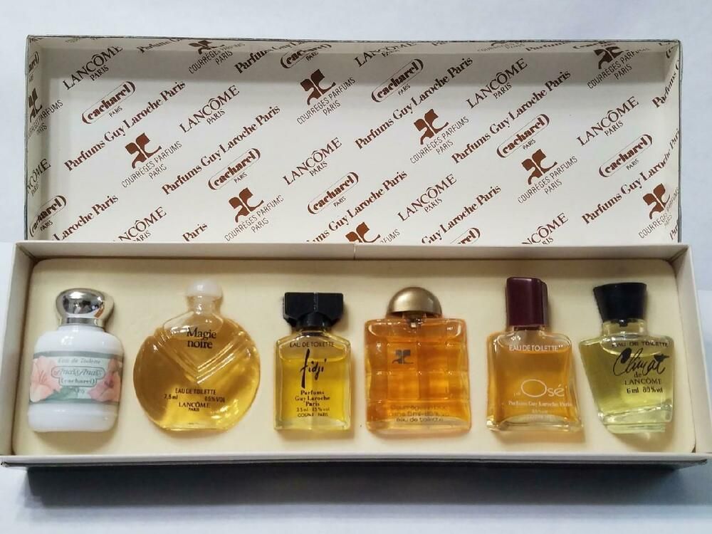 Vintage Lancome Perfume Set Anis Magie Noire Fidji Courreges Ose Clinat Dark Tanning Lotion Scented Body Lotion Body Lotion Brands