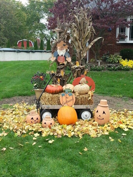 fall harvest decorations outdoors - Căutare Google | Fall yard decor