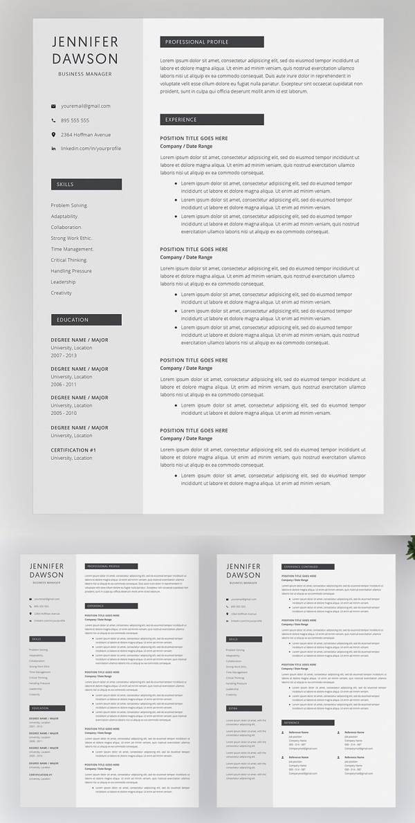 23 simple and clean resume design - A136b846d938c9f5b3bdd8cb2eb1b5b3