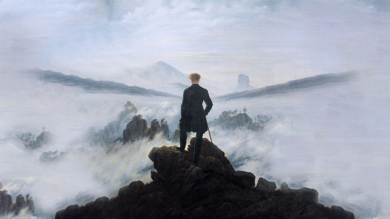 Wanderer Above the Sea of Fog wallpaper in 1280x720 resolution