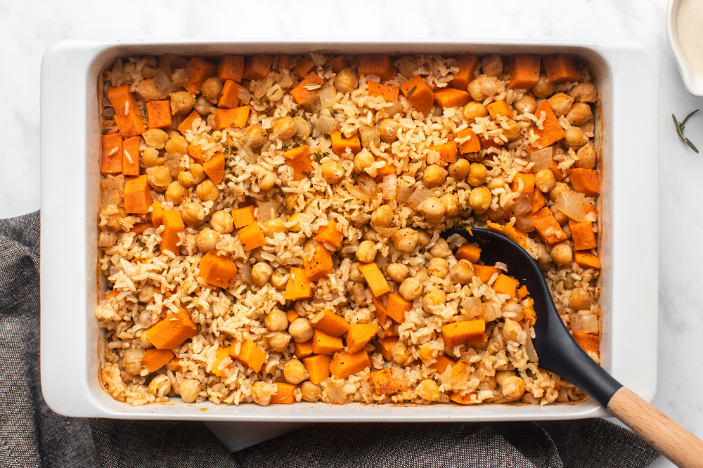 Dump-and-Bake Sweet Potato Rosemary Casserole - Fr Dump-and-Bake Sweet Potato Rosemary Casserole - Fr