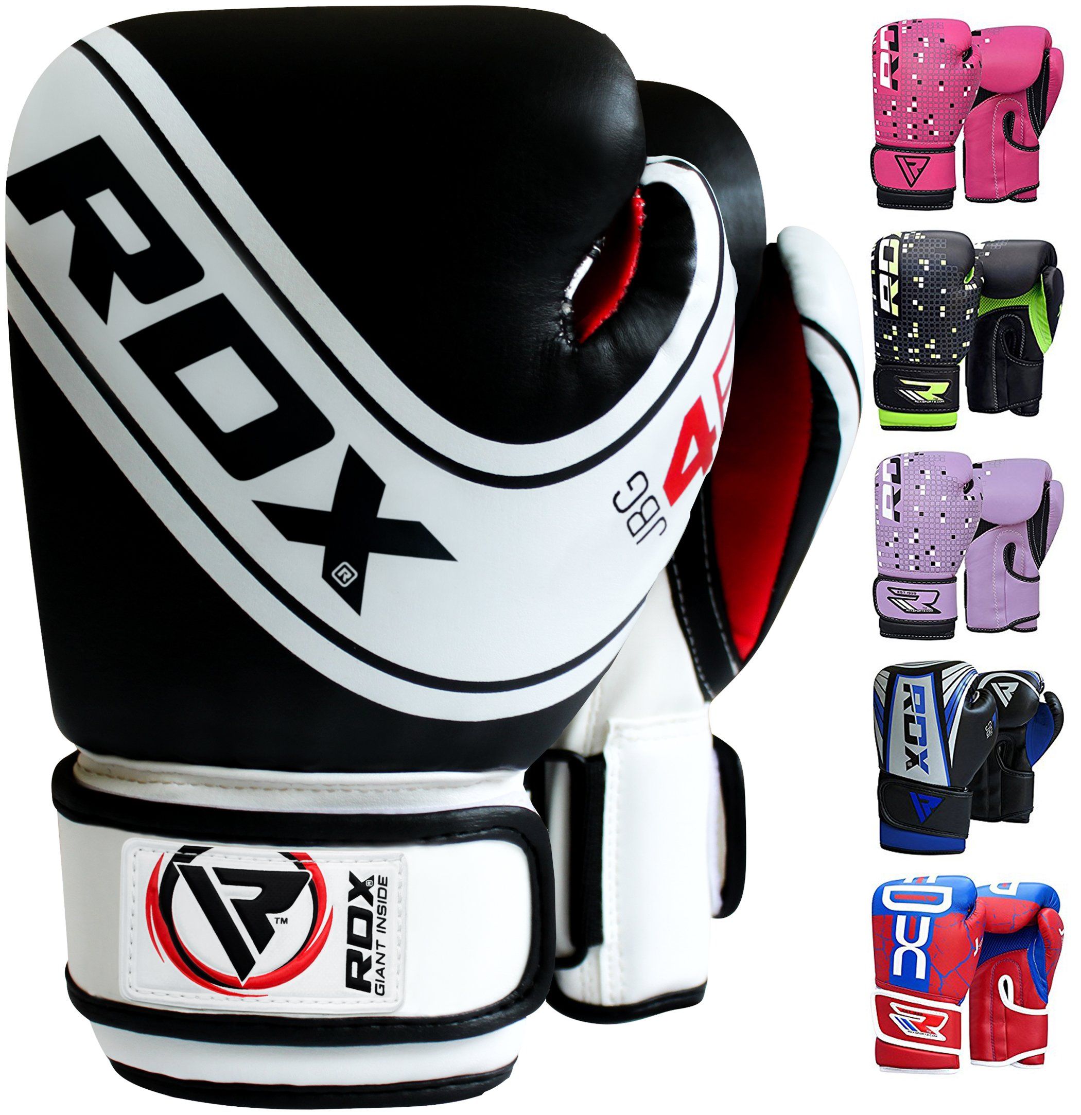 RDX Boxing Gloves Muay Thai Kids 6OZ Junior Bag Mitts Punching MMA Training Blue