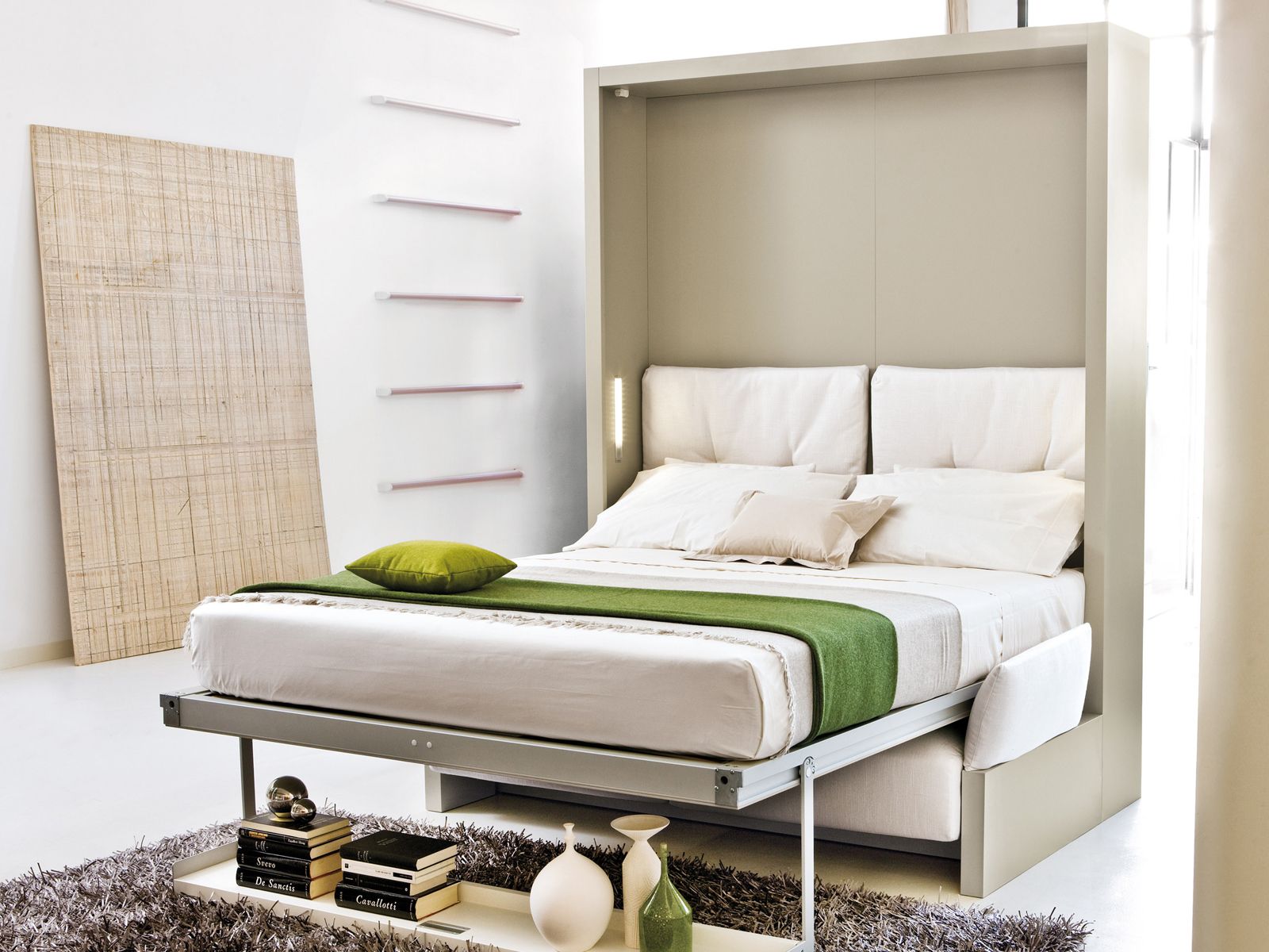 Parete attrezzata con letto a scomparsa nuovoliolÁ 10 collezione ... Parete attrezzata camera da letto