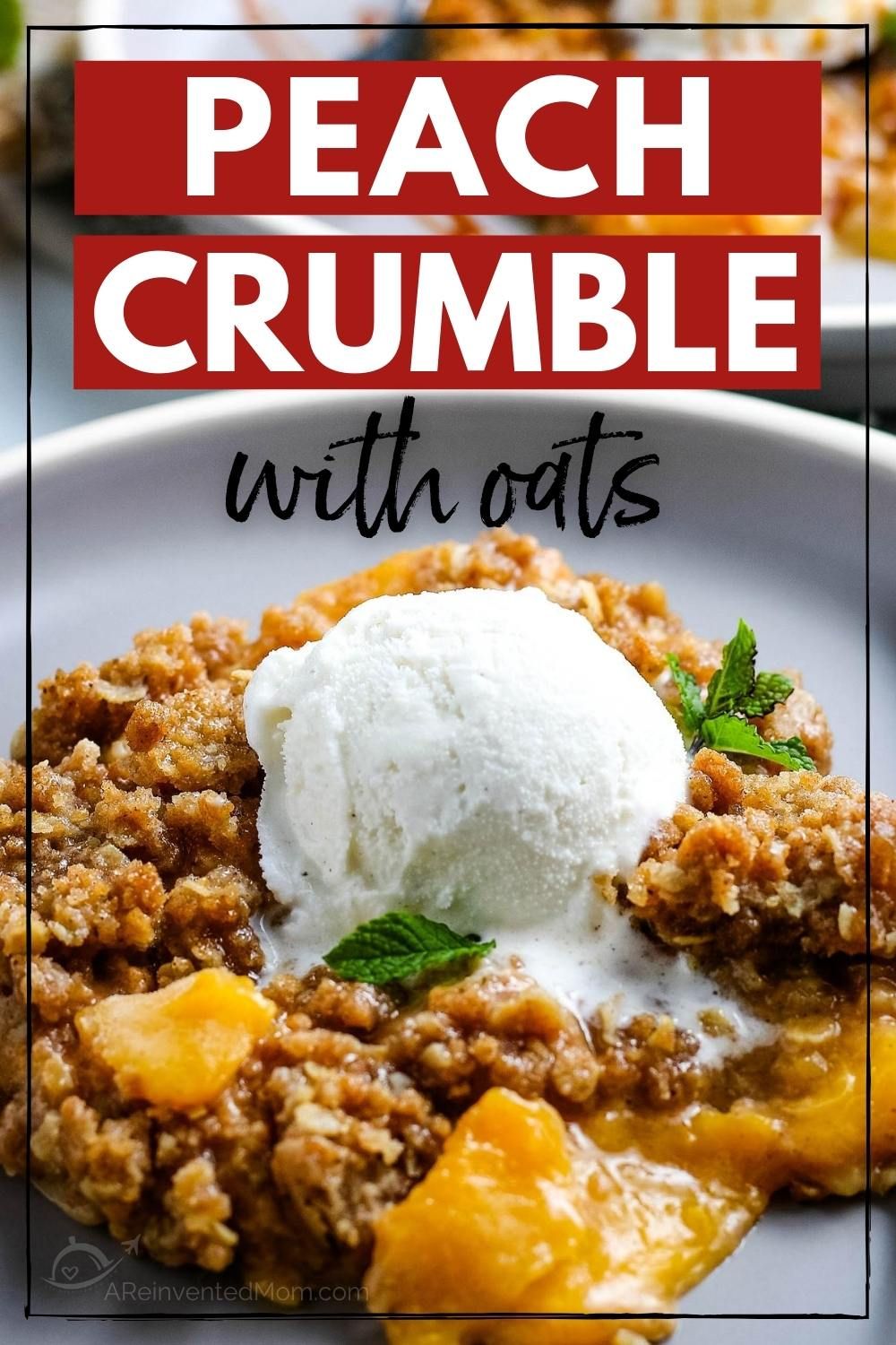 This easy peach crumble recipe is full of flavor from fresh peaches and the streusel topping with oats is to die for! Perfect for summer and fall gatherings, you can even make ahead and freeze for later. Homemade Desserts, Dessert Recipes Easy, Delicious Desserts, Yummy Food, Peach Crumble, Peach Crisp, Pretty Dessert, Crumble Recipe, Dessert Toppings