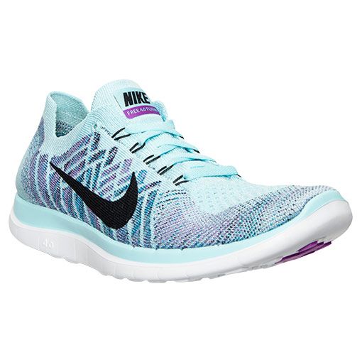 Womens Nike Free Flyknit 4.0 Purple Black Running Shoes Womens Nike Free Flyknit 4.0 Purple Black Running Shoes