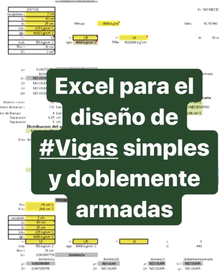 Cálculo y Diseños de Vigas Rebar Detailing, Ing Civil, Microsoft Excel, Civil Engineering, Ark, Civilization, Career, Software, Construction