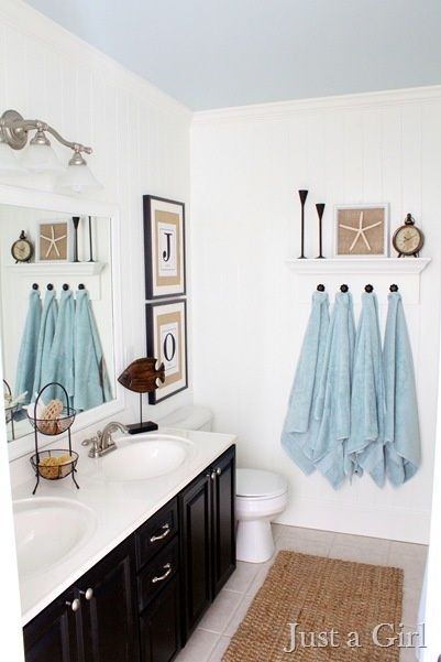 How To Make Floating Display Shelves Coastal Bathroom Decor