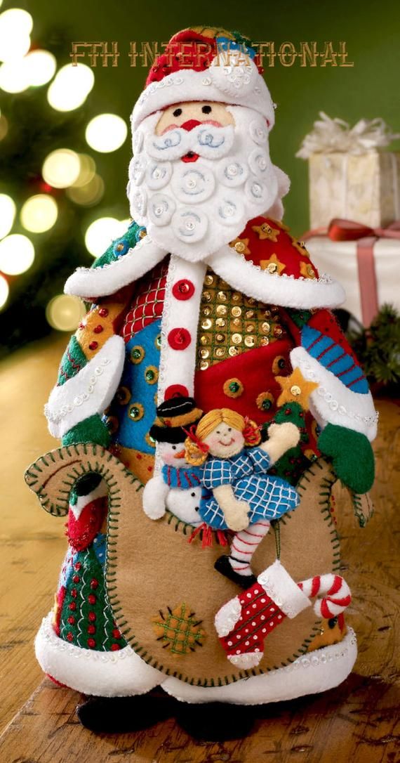 Santa Bucilla Patchwork ~ fieltro 3D Navidad hogar decoración Kit 86206 # DIY