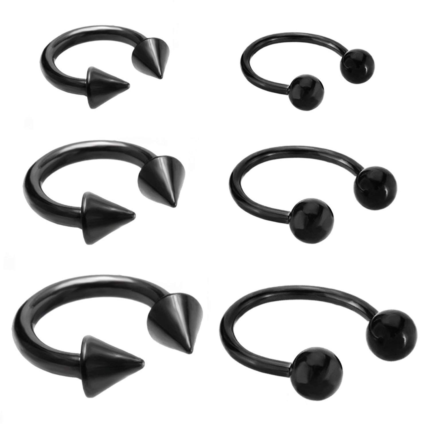 Joybeauti Uni Stainless Steel Horseshoe Hoop Ear Cartilage Helix Joybeauti Uni Stainless Steel Horseshoe Hoop Ear Cartilage Helix Septum Circular Barbells Earrings 16 Gauge Thanks For Having Seen Our Photograph