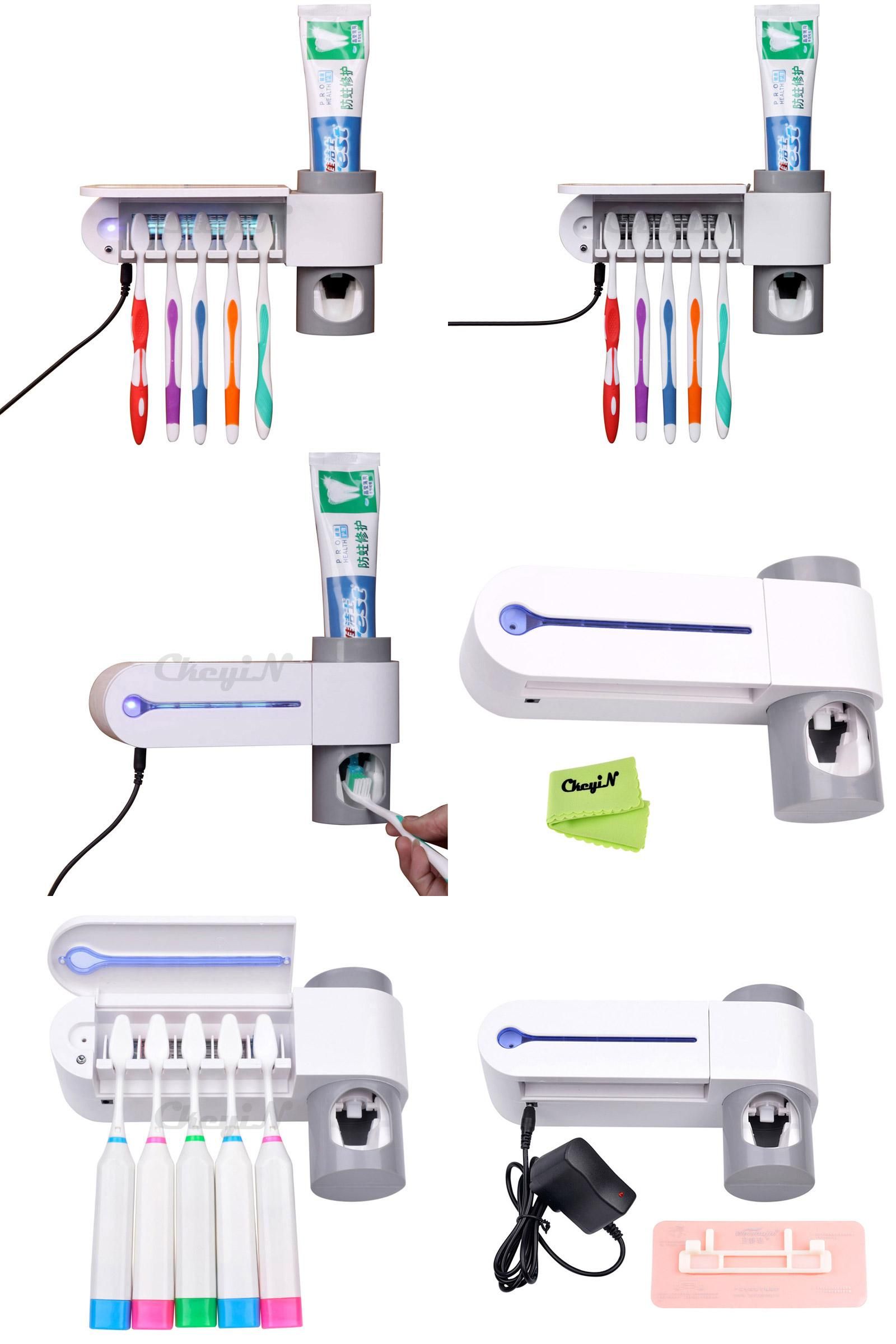 UV Light Sterilizer AntiBacteria Toothbrush Holder