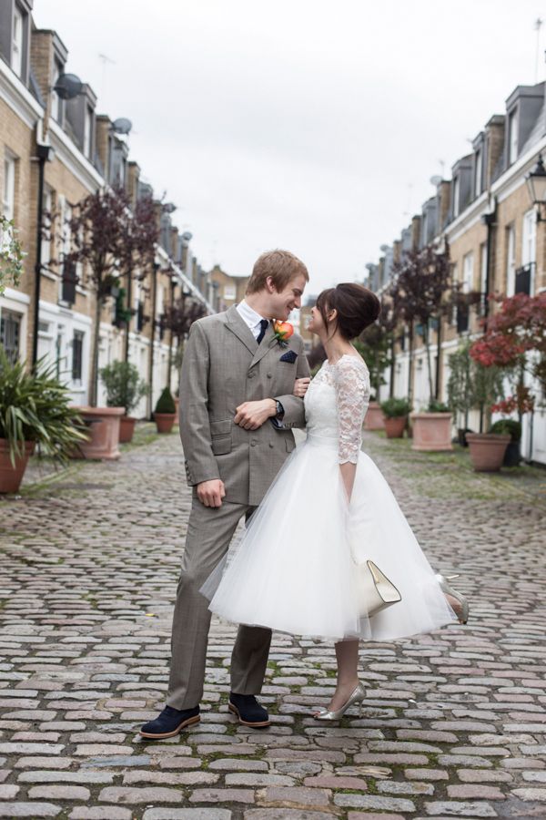 A Candy Anthony Gown For A 1960s Mod Inspired Wedding