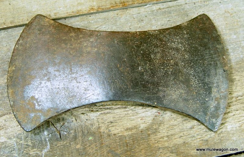 Antique Bow Tie Axe Head Double Bladed Ax Farm Tool From Mulewagon Com This Old Double Bladed Axe Head Is Used The Ap Axe Head Farm Tools Antique Tools