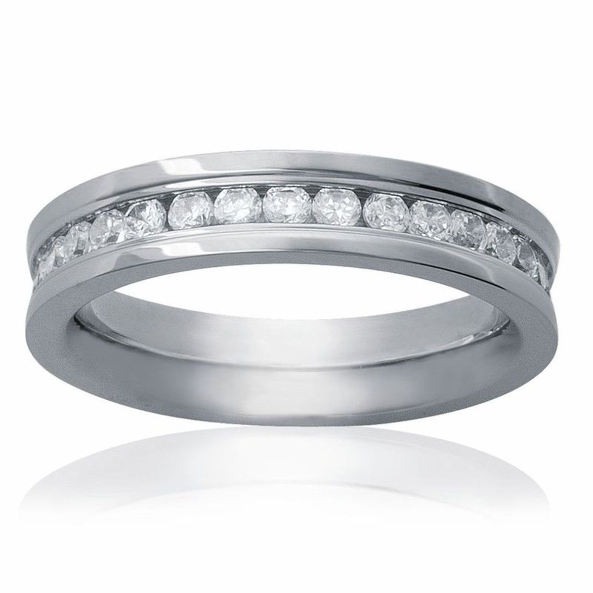 bague femme acier taille 48 bague femme acier taille 48