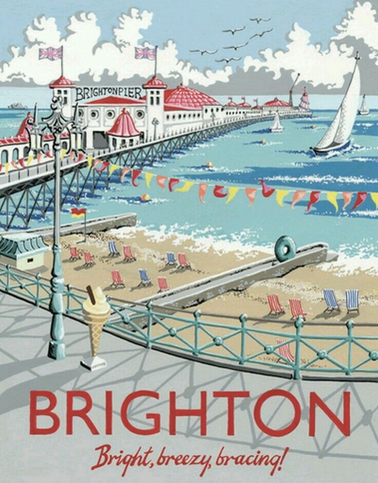 Pin On English Seaside Vintage Travel Posters Travel Posters
