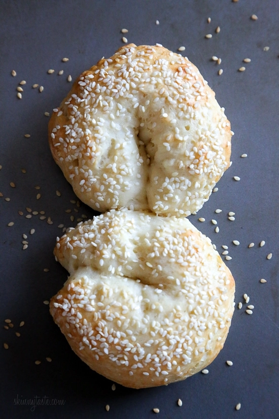Air Fryer bagels come out crispy with a soft chewy center