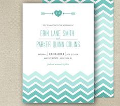 chevron invitations