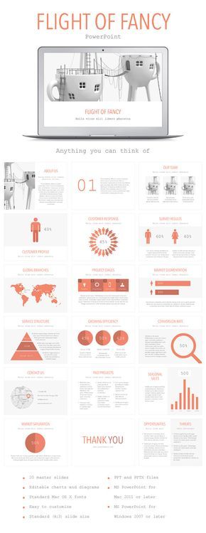 flight of fancy powerpoint template powerpoint templates template