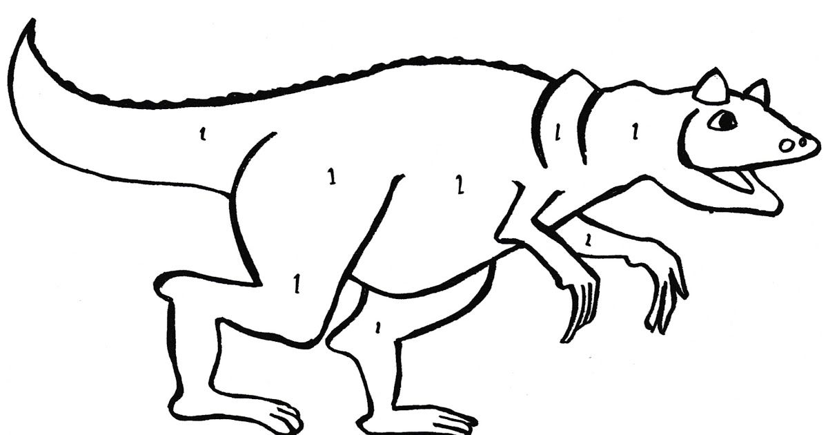 carnotaurus coloring page
