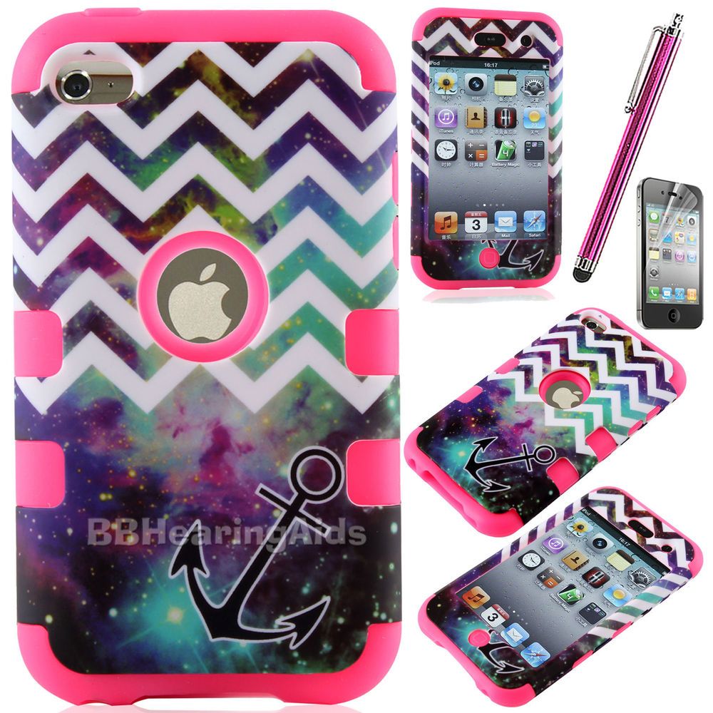 for iPod Touch 4th Gen GREEN CASSETTE TAPE Soft Rubber Silicone Skin Case Cover