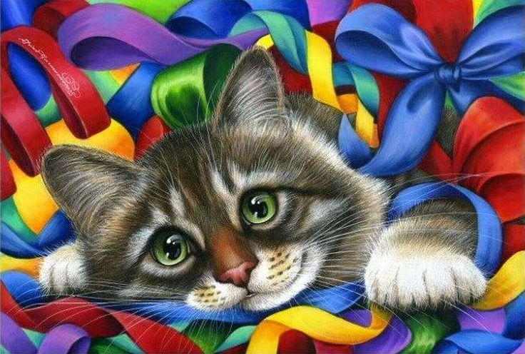 Смешные картинки, анимационные открытки с котиками