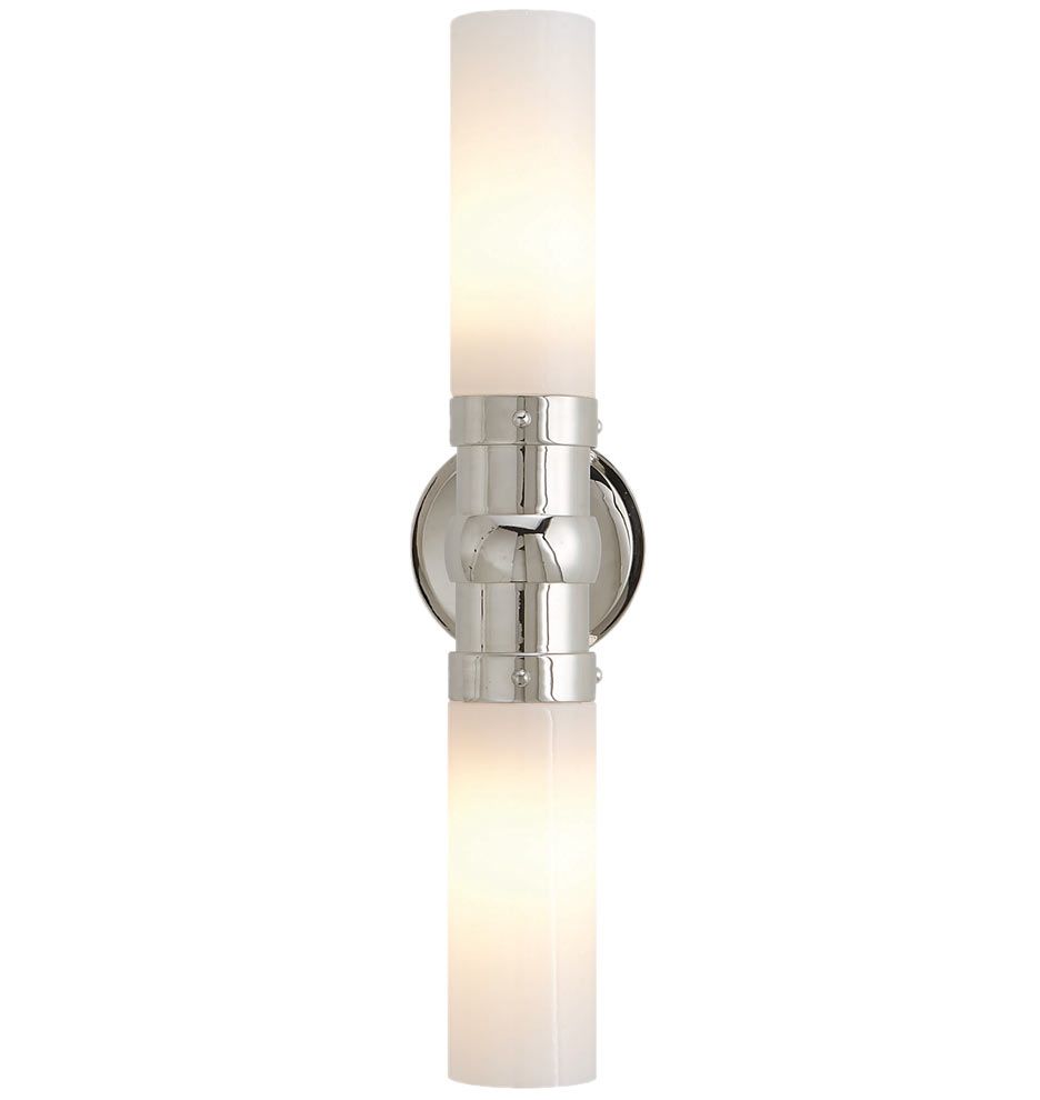 Modern And Elegant Our Graydon Double Wall Sconce Features White Graydon Double Wall Sconce