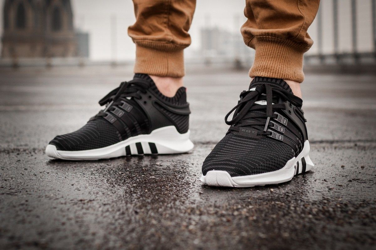 adidas originals eqt support adv primeknit sneakers in white adidas originals eqt support adv primeknit sneakers in white