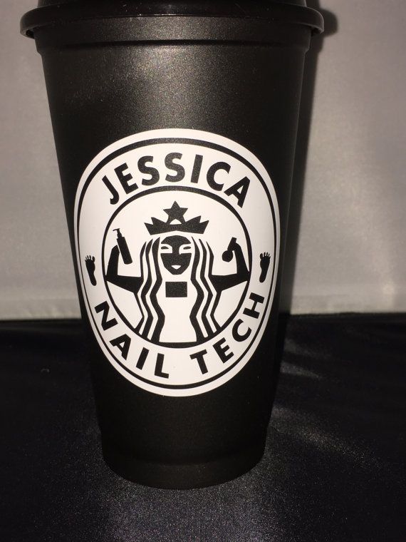 Nail Tech Personalized Starbucks Style Cup Manicurist Personalized Nail Tech Starbucks Cup Found It On Etsy Technician Gifts