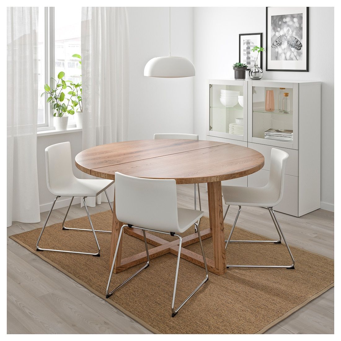 MÖrbylÅnga Table Oak Veneer Brown Stained 57 1 8 Ikea Oak Veneer Brown Stained