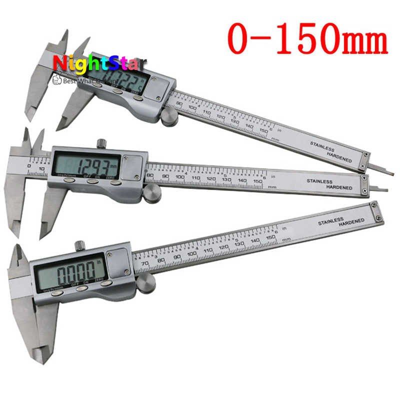 6/" LCD Display Digital Vernier Caliper Gauge Precision Pro Box 2019 IP54 150mm