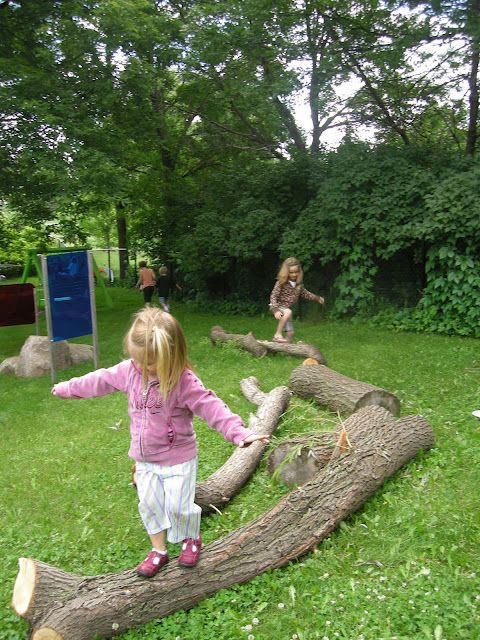 Who needs expensive balance beams? Reggio outdoor playscape ...