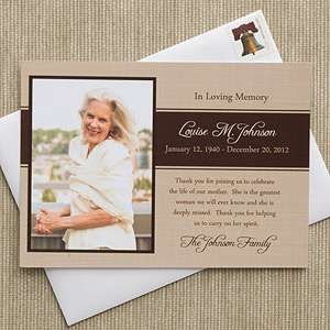 memorial service cards