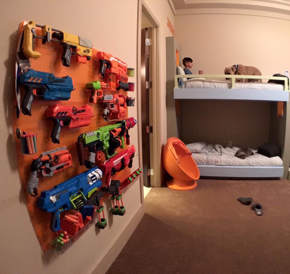Nerf Gun Pegboard Mini Costigans Pinterest Explore Boy Bedrooms Kids Bedroom And More Nerf Gun Pegboard