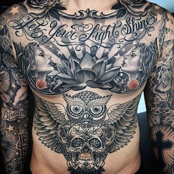 Pin by Tattoo Ideas on Tattoo Ideas Chest tattoos for
