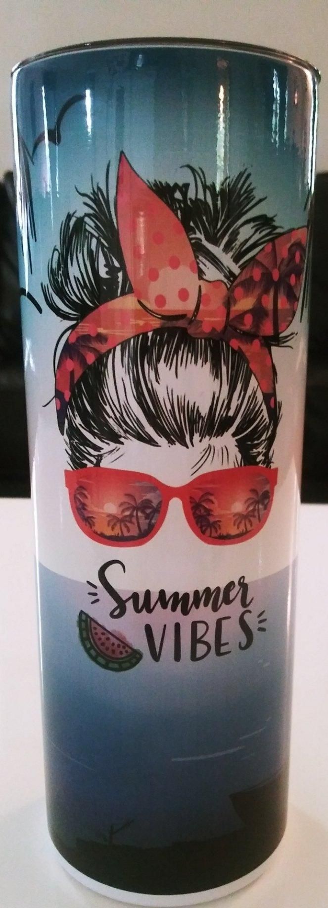 Summer Vibes 20oz Skinny Tumbler - 20oz