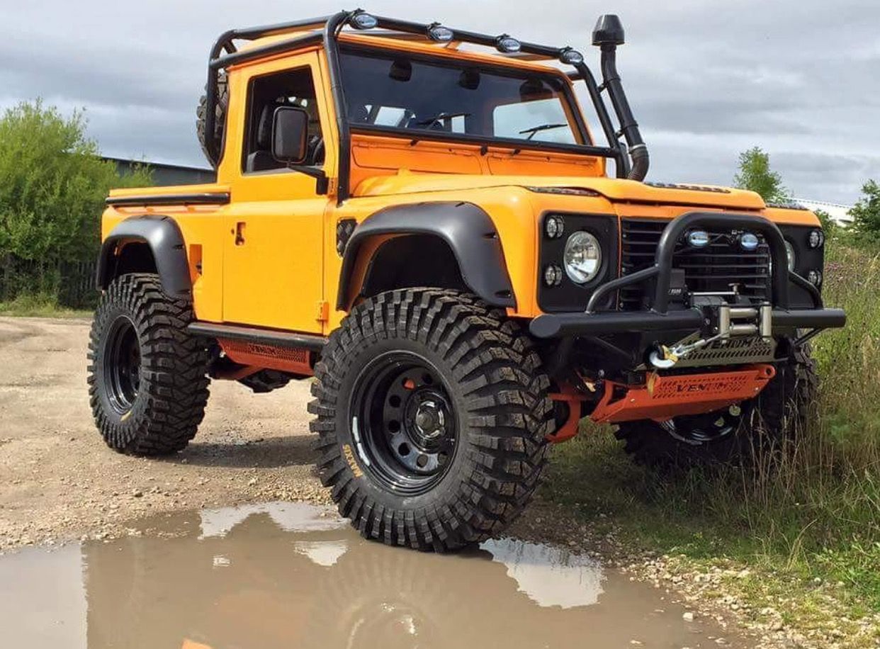 land rover defender 90 tdi pickup truck nas edition customized