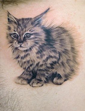 Marie black cat tattoo 1