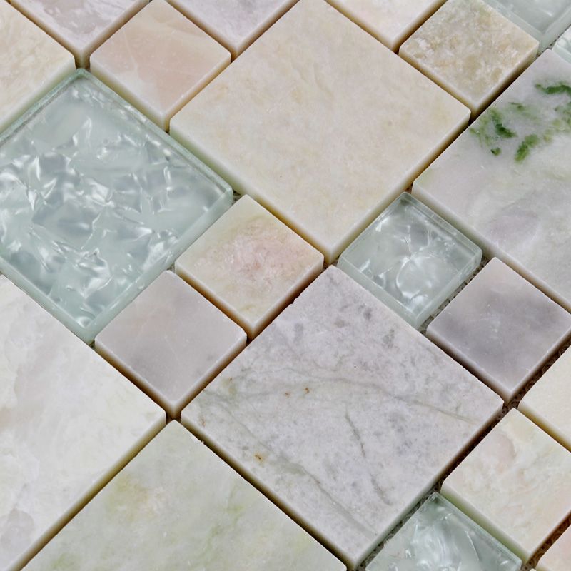 Whole Grey Stone With White Crystal Mosaic Tile Sheet Square Whole Grey Stone With White Crystal Mosaic Tile Sheet Square Backsplash Of Wall Stickers Bedroom Kitchen