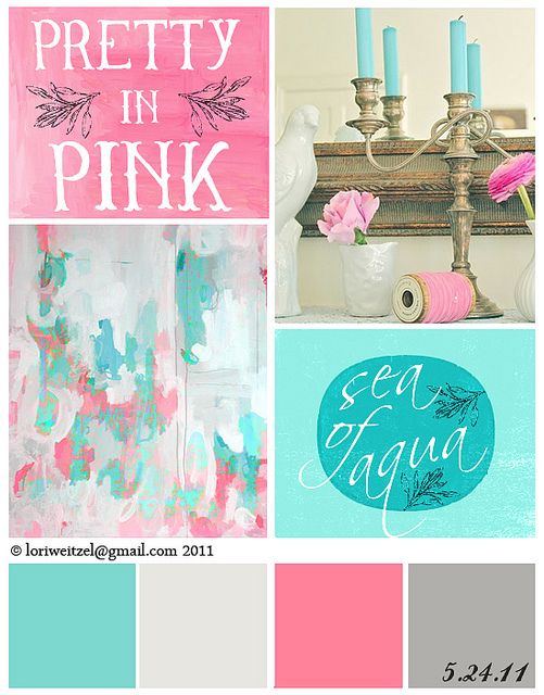 Lori Weitzel Pink Aqua 052411 S Bedroom Colors Room S Bedroom Colors