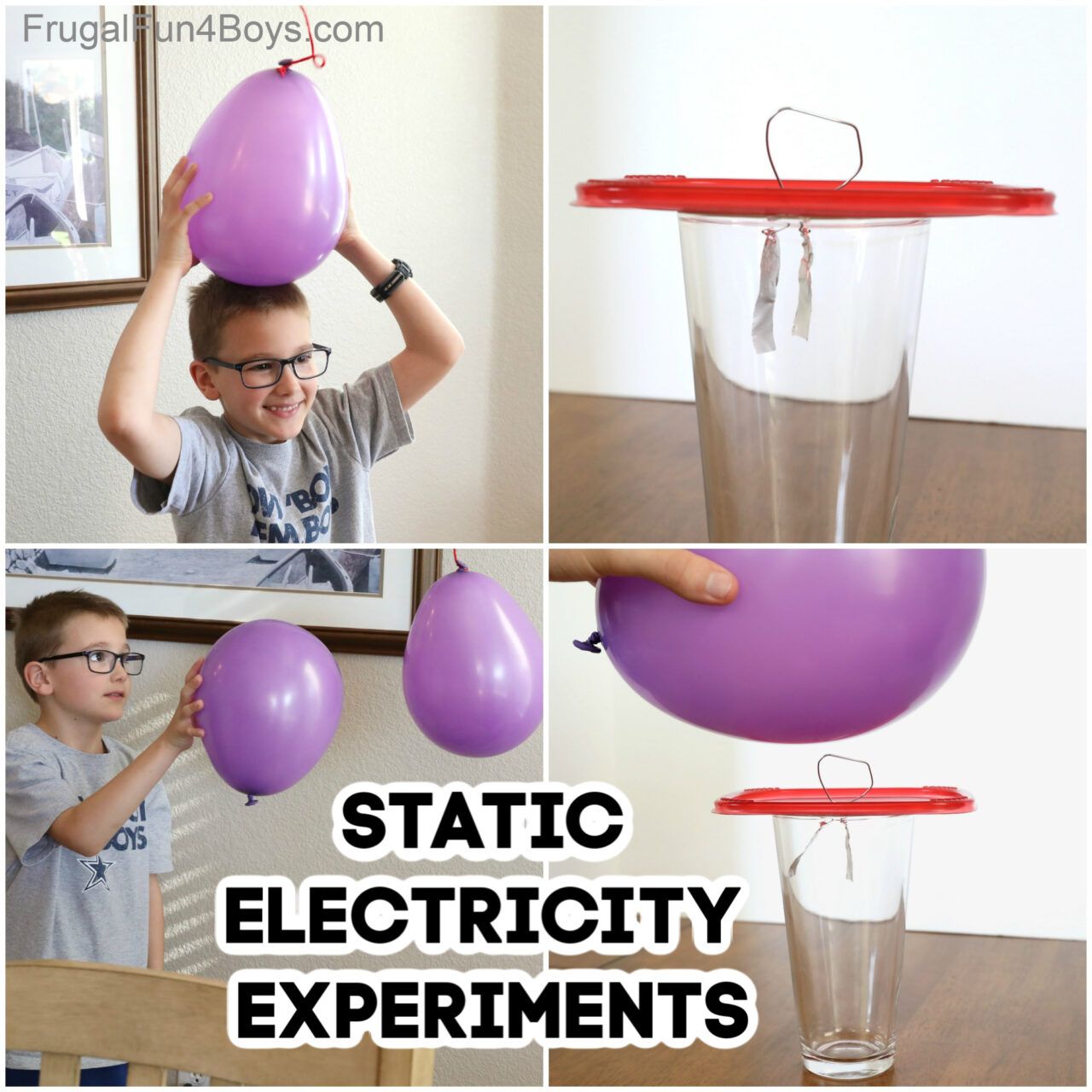 Static electricity science experiments with balloons frugal fun for