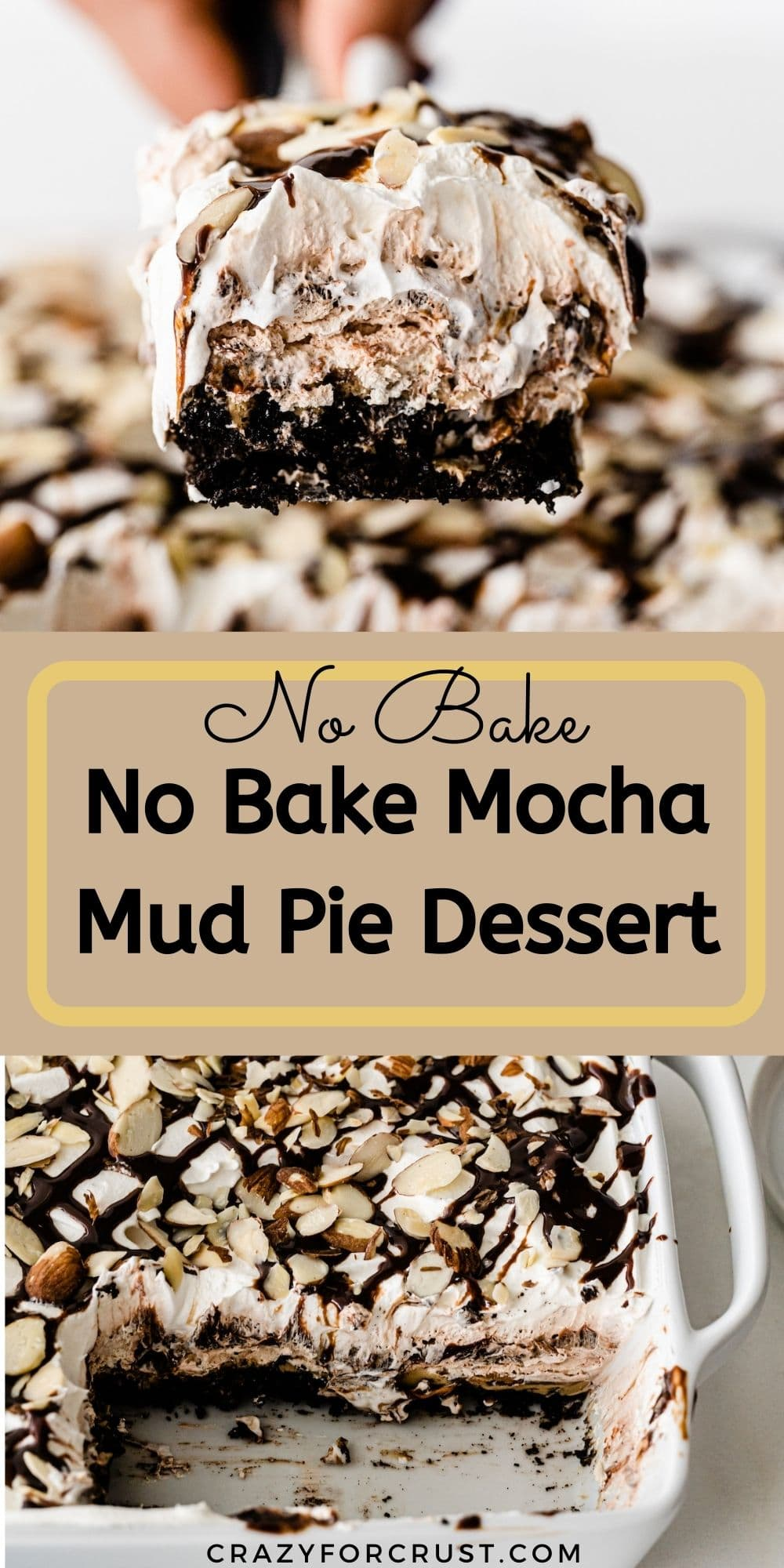 No Bake Mocha Mud Pie Dessert