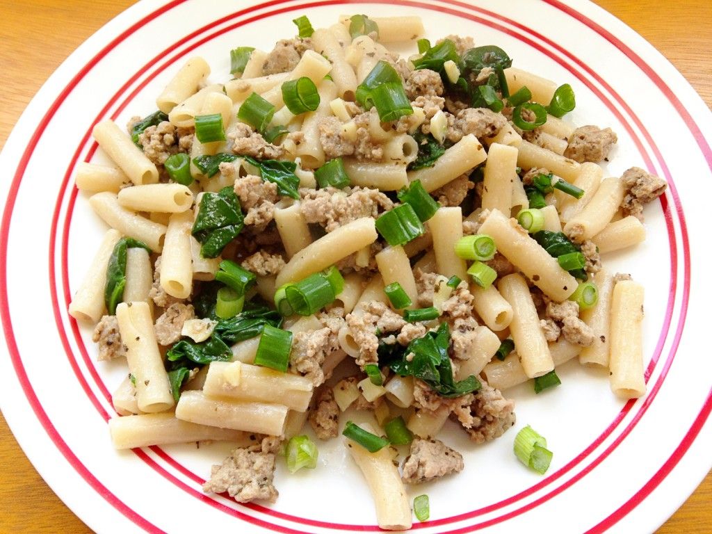 Ground Turkey \u0026 Spinach Pasta Recipe / Gluten Free / Anti